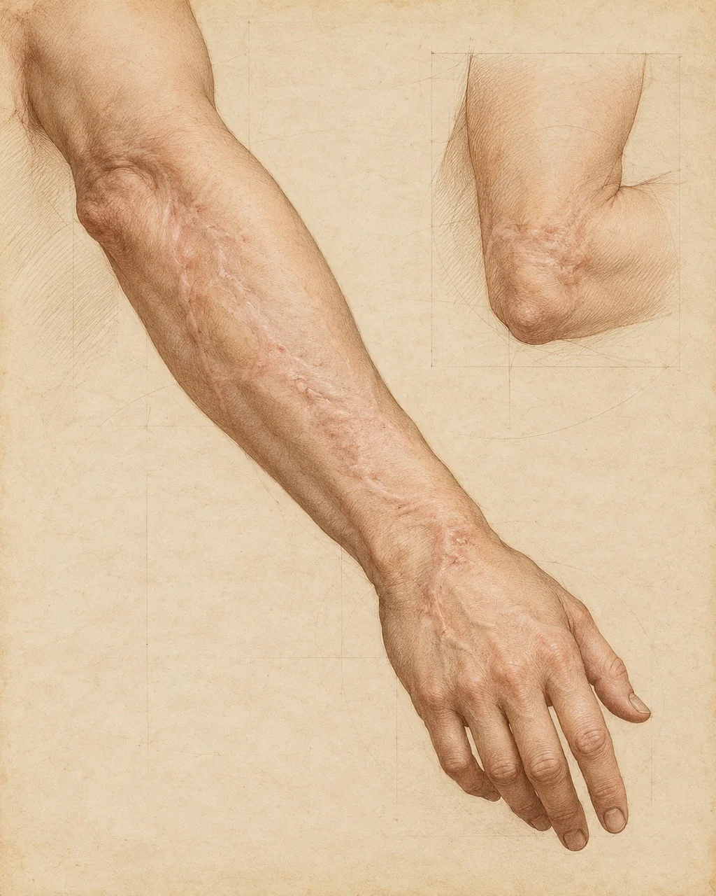 Studio illustrativo per Trattamento chirurgico delle ustioni